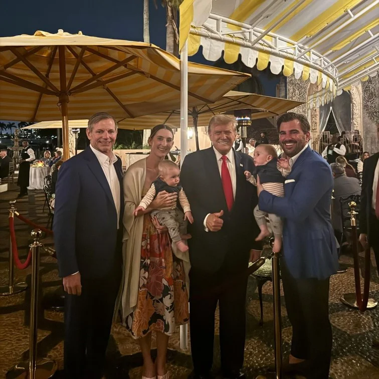 Billy Busch with Family and Donald Trump