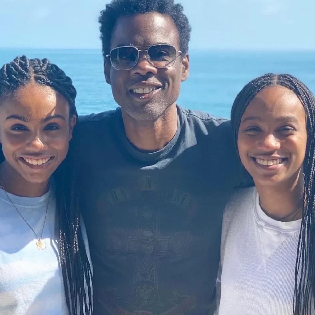 Chris rock with his daughters
