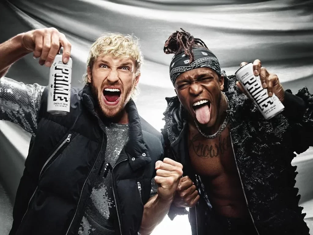 Logan Paul with KSI Promoting  Prime Hydration