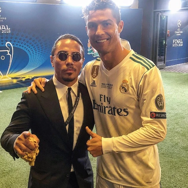 Salt Bae with Cristiano Ronaldo (CR7)