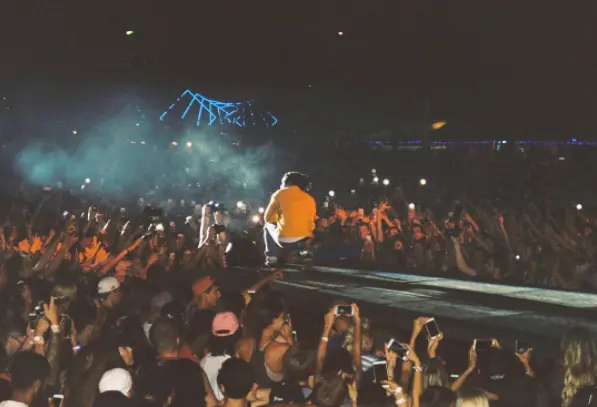 ASAP Rocky's with fans