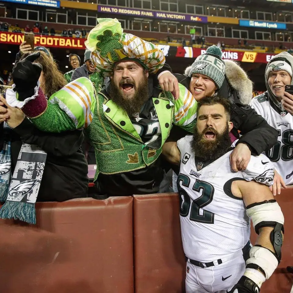 Jason Kelce with fans