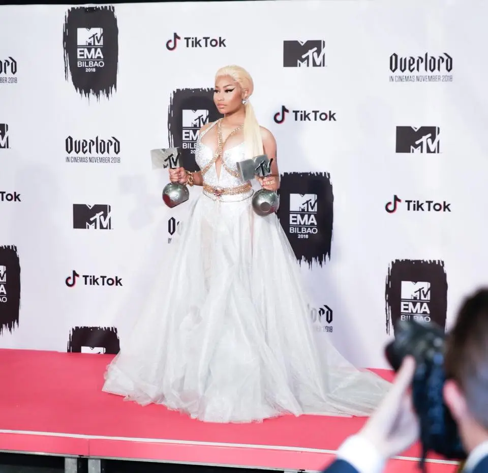 Nicki Minaj with awards