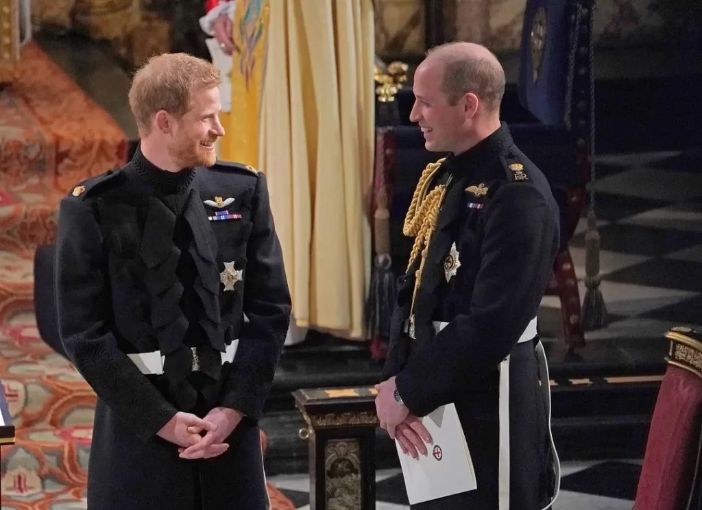 Prince Harry with his brother Prince William