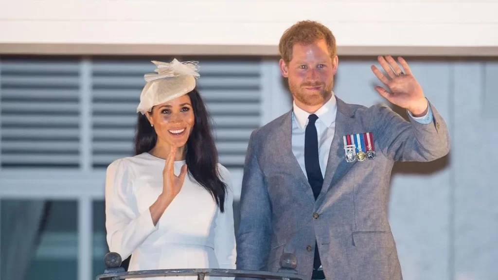 Prince Harry with his wife Meghan