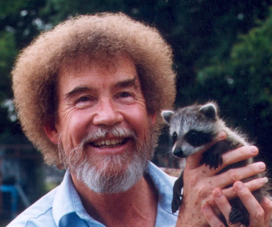 Bob Ross With a Raccoon