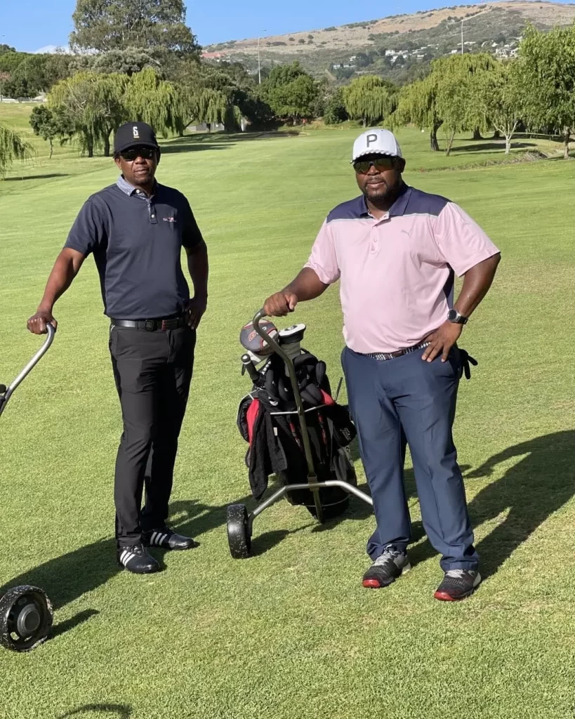 Skhuthazo Winston Khanyile playing golf