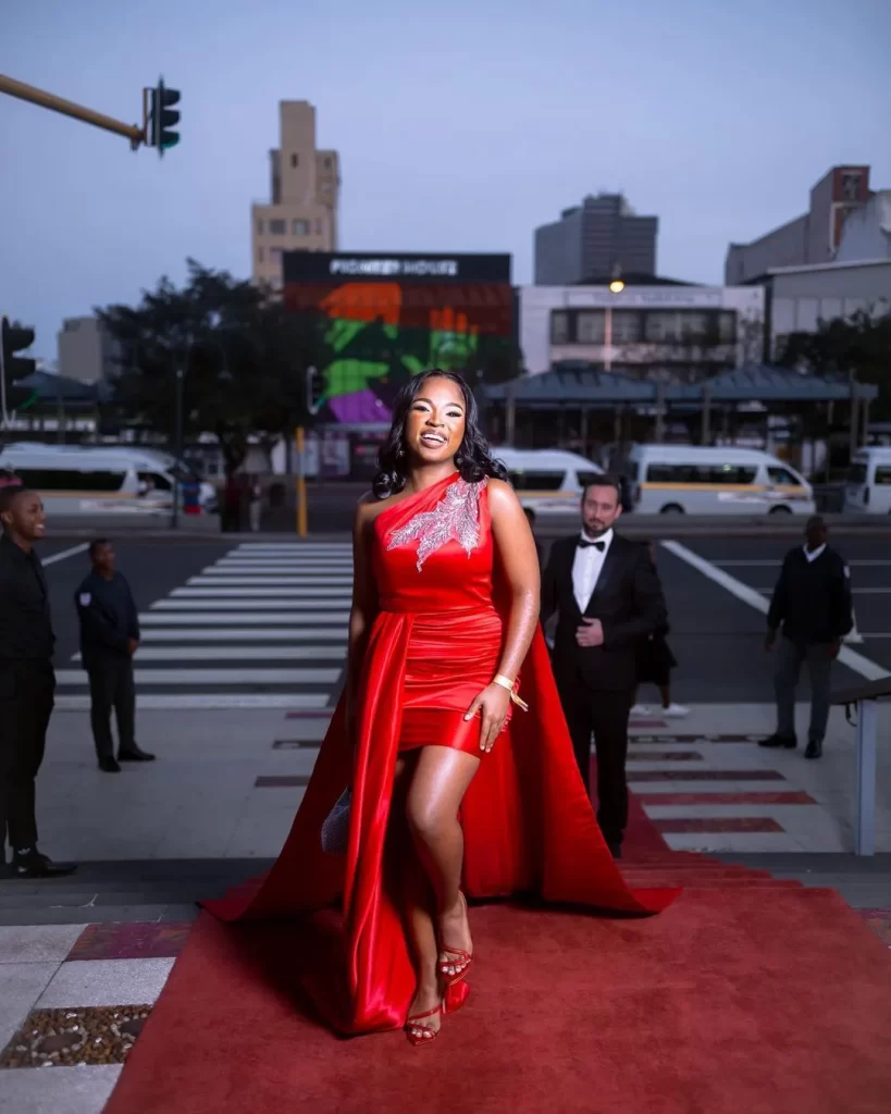 Thuthuka Mthembu on red carpet