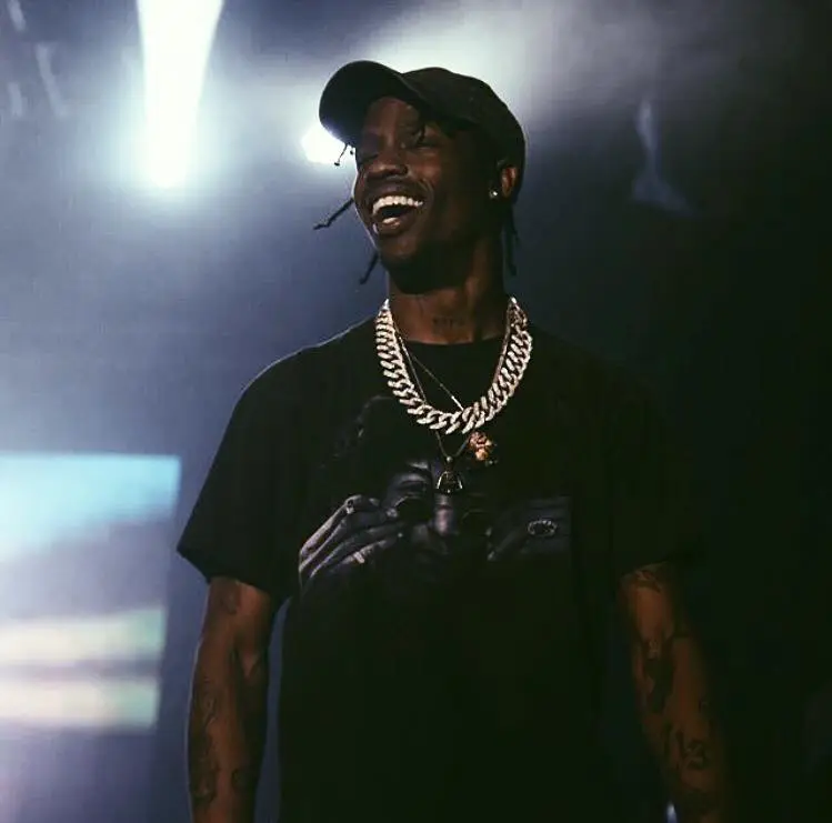 Travis Scott smiling