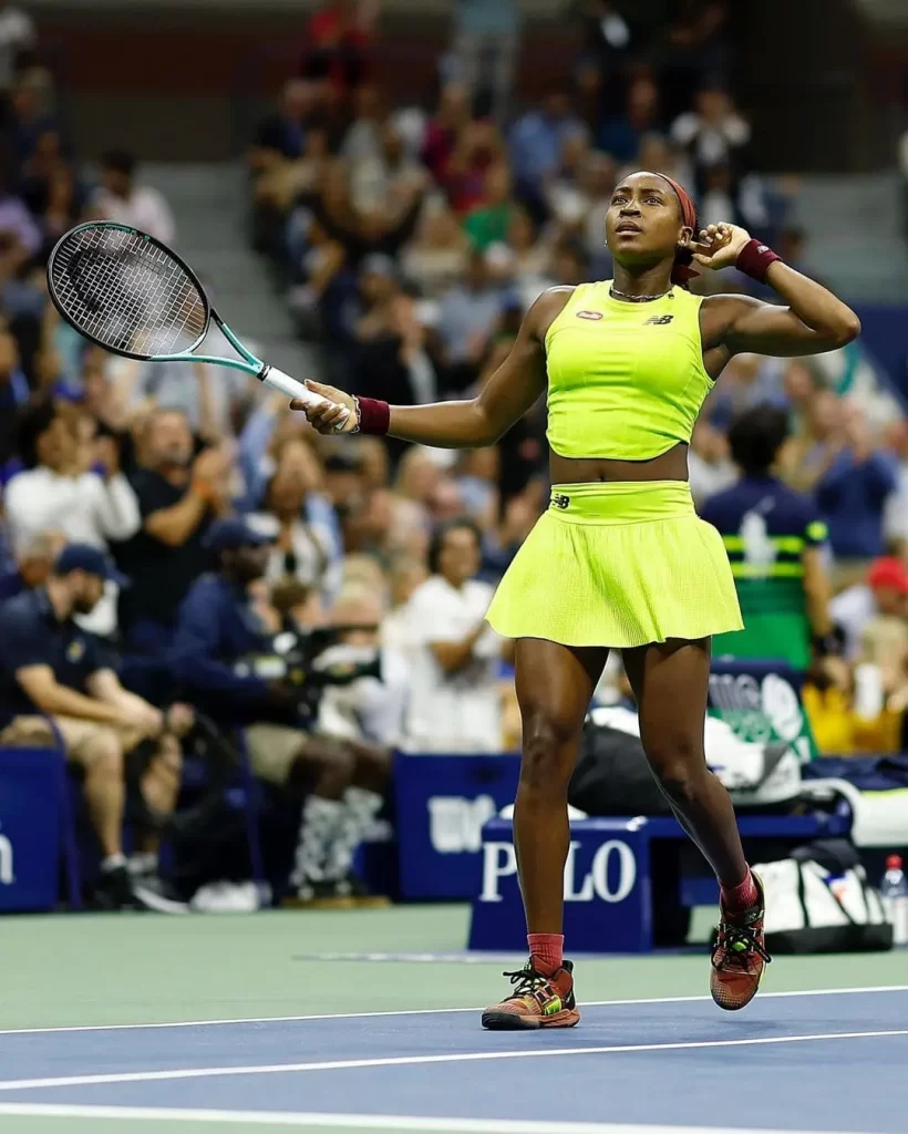 American tennis star Coco Gauff