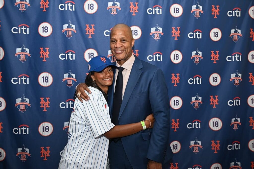 Darryl Strawberry with His Daughter