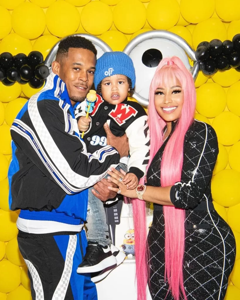 Kenneth Petty with his wife Nicki Minaj