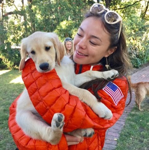 Nicole Shanahan with her pet