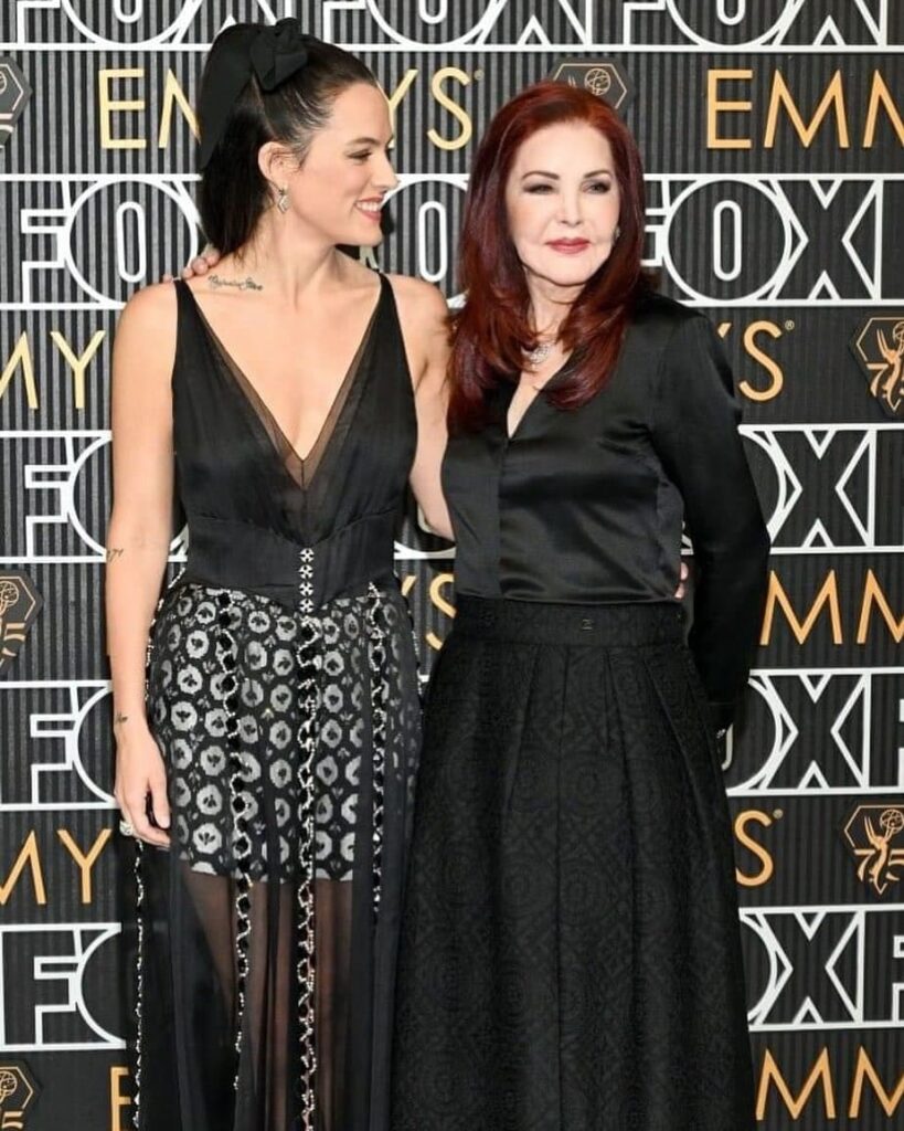 Priscilla Presley with her granddaughter