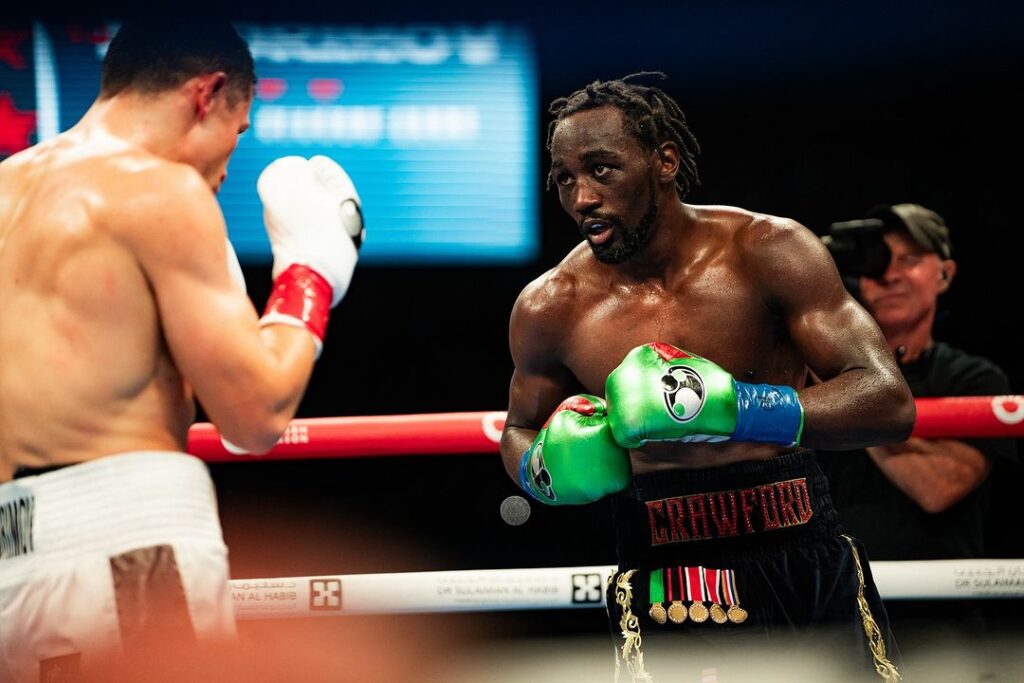 Terence Crawford at Boxing ring