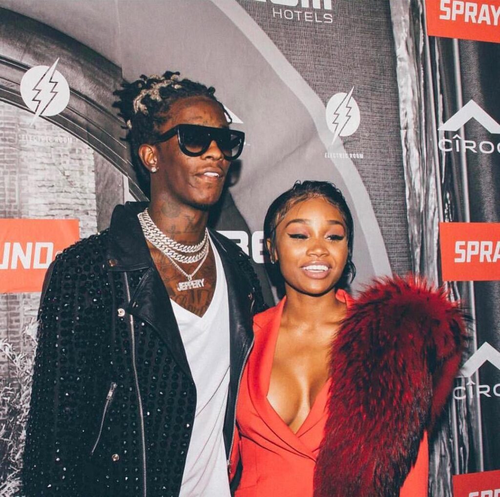 Young Thug with his girlfriend