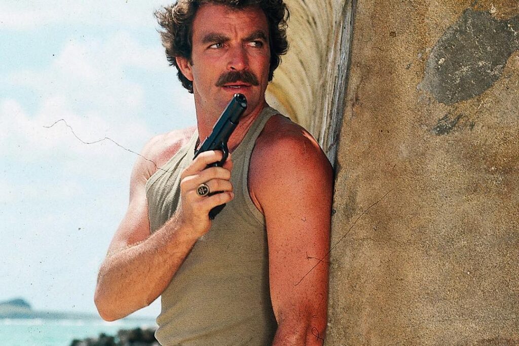 Actor Tom Selleck in movies