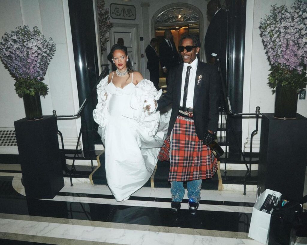 Rihanna with her husband Asap Rocky