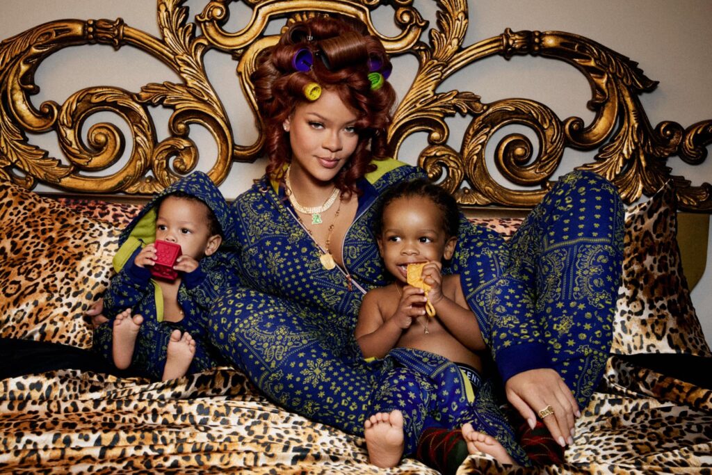 Rihanna with her Children