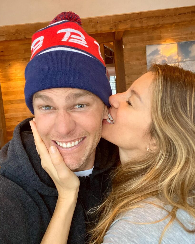 Tom Brady with his wife