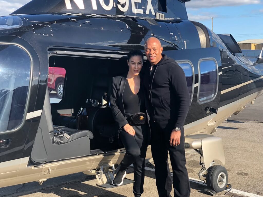 Dr Dre with his wife Nicole Young