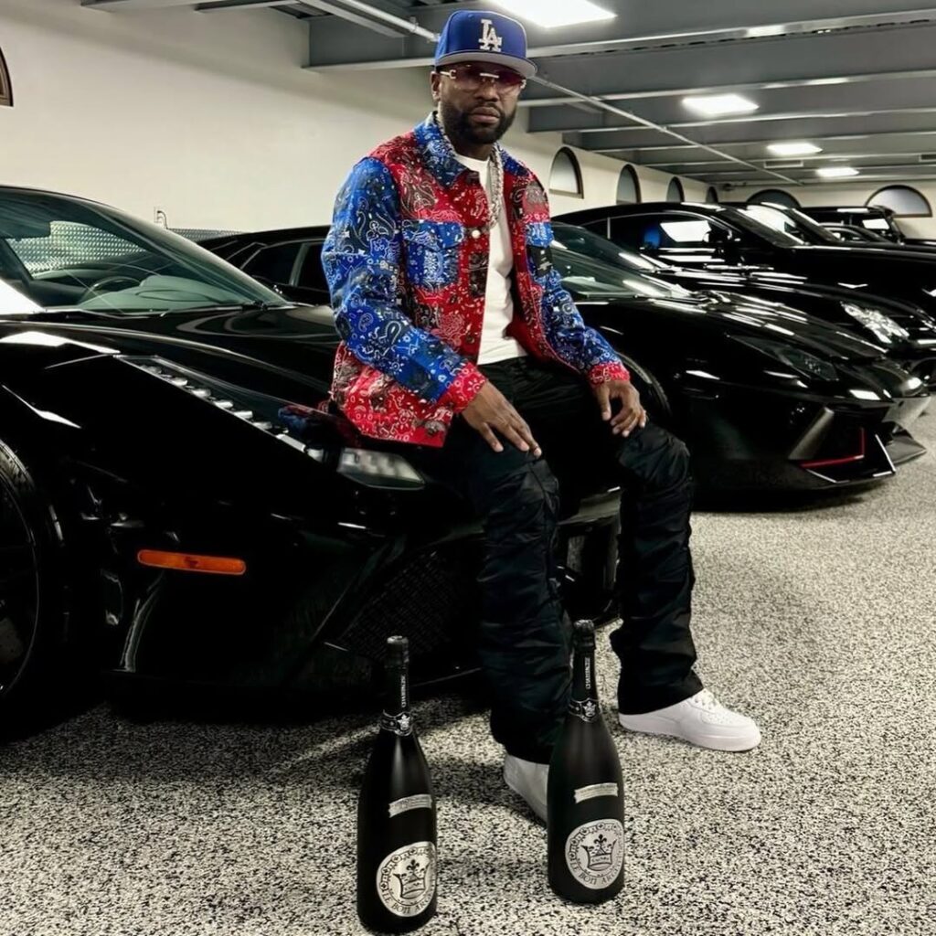 Rich Boxer Floyd Mayweather with his cars