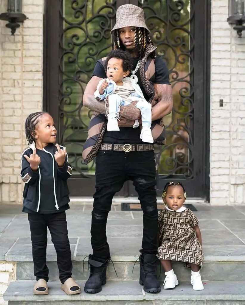 King Von with his children's