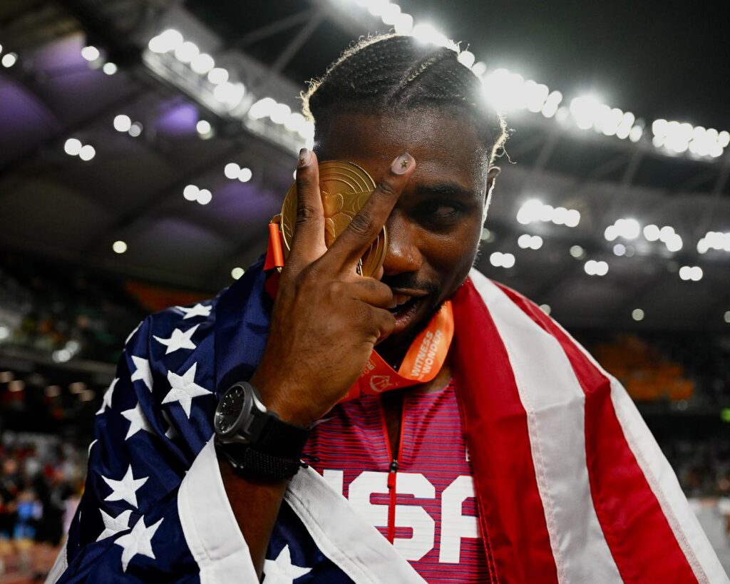 USA sprinter Noah Lyles'