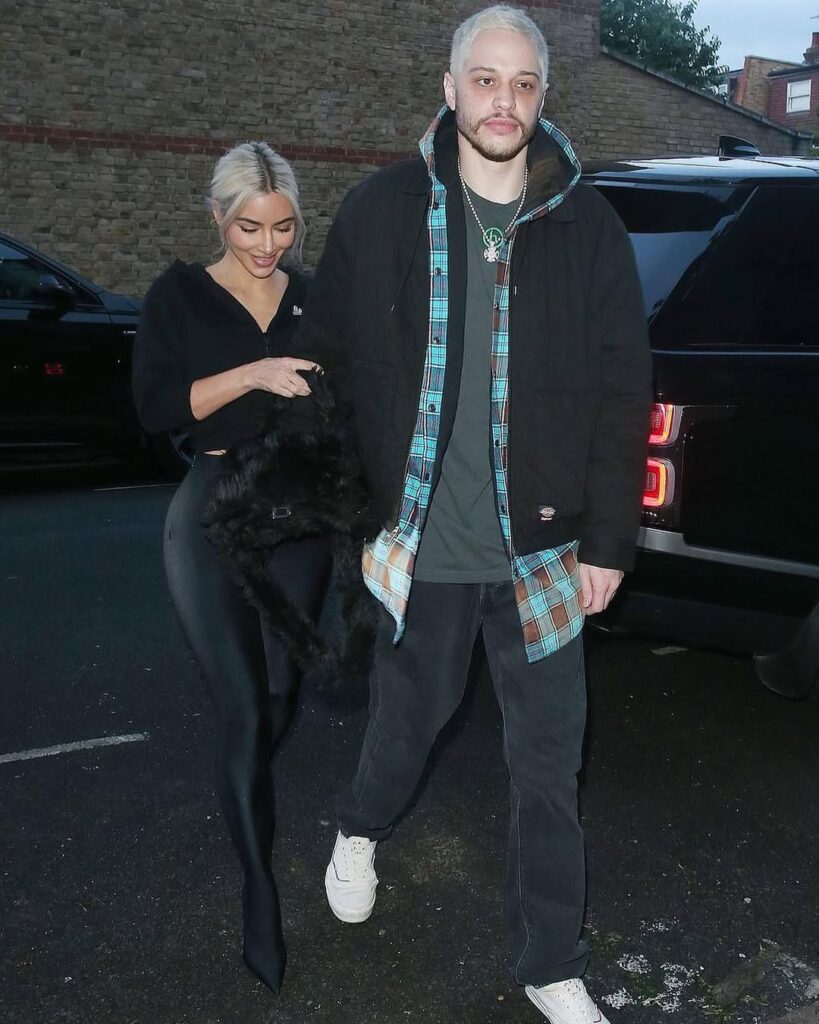 Pete Davidson with his x Girlfriend Kim Kardashian