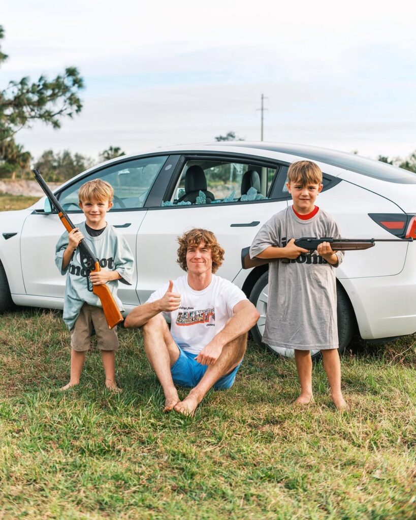 Danny Duncan with his children