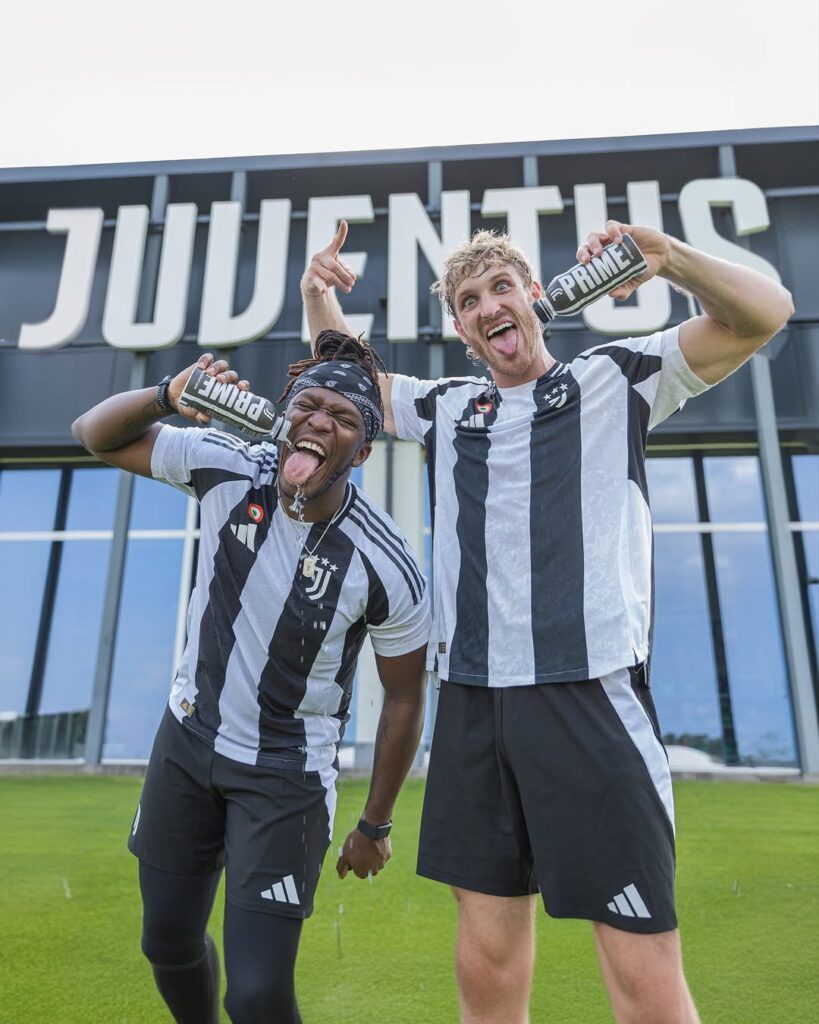 KSI with Logan Paul promoting Prime