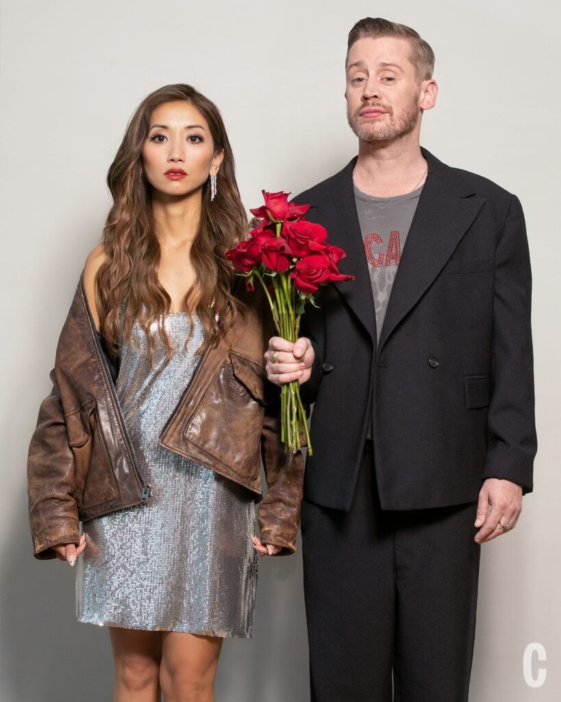 Macaulay Culkin with his girlfriend Brenda Song